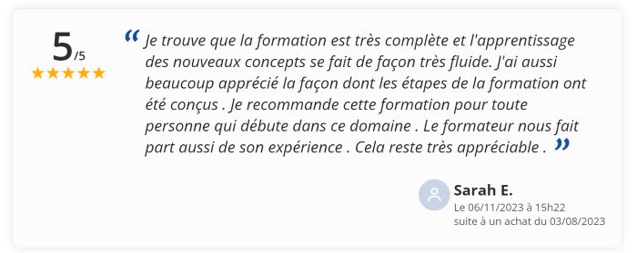 avis sur la formation amz Academy 